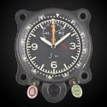 A GERMAN MILITARY SINN "BUND" AIRCRAFT DASHBOARD COCKPIT CHRONOGRAPH CLOCK CIRCA 1980 1982, REF.