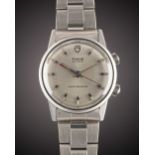 A GENTLEMAN'S STAINLESS STEEL ROLEX TUDOR ADVISOR ALARM BRACELET WATCH CIRCA 1983, REF. 10050