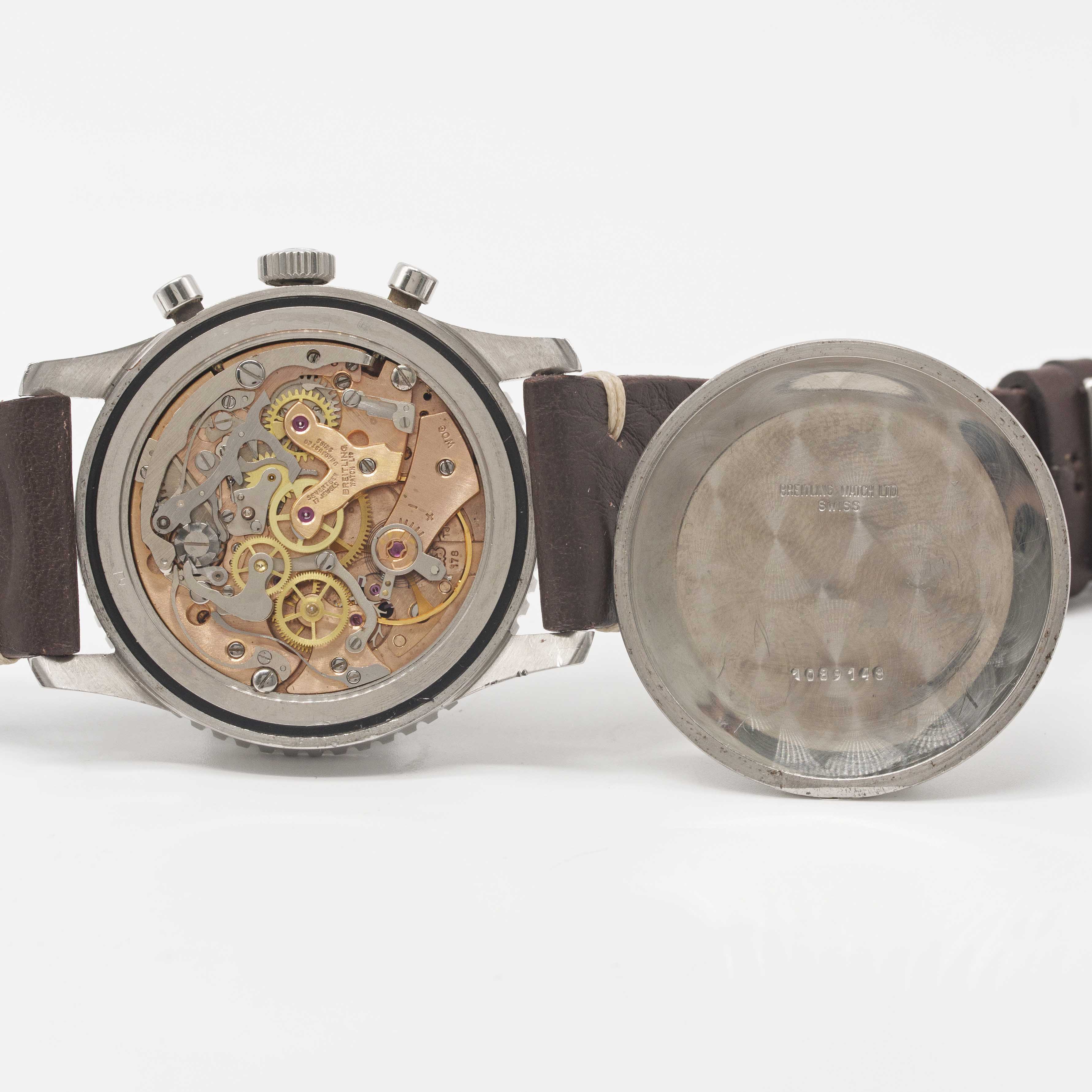 A GENTLEMAN'S STAINLESS STEEL BREITLING NAVITIMER CHRONOGRAPH WRIST WATCH CIRCA 1966, REF. 806 - Image 7 of 9