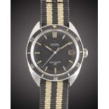 A GENTLEMAN'S STAINLESS STEEL OMEGA SEAMASTER 120 AUTOMATIC DATE WRIST WATCH CIRCA 1968, REF. 166.