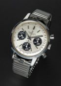 A GENTLEMAN'S STAINLESS STEEL BREITLING TOP TIME CHRONOGRAPH BRACELET WATCH CIRCA 1968, REF. 810