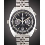 A GENTLEMAN'S STAINLESS STEEL HEUER AUTAVIA AUTOMATIC CHRONOGRAPH BRACELET WATCH CIRCA 1980s, REF.