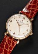 A RARE GENTLEMAN'S LARGE SIZE 18K SOLID ROSE GOLD VACHERON & CONSTANTIN WRIST WATCH CIRCA 1950, WITH