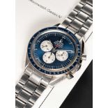 A RARE GENTLEMAN'S STAINLESS STEEL OMEGA SPEEDMASTER PROFESSIONAL "GEMINI IV" CHRONOGRAPH BRACELET