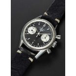 A RARE GENTLEMAN'S STAINLESS STEEL HEUER CARRERA CHRONOGRAPH WRIST WATCH CIRCA 1969, REF. 7753NST