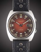 A GENTLEMAN'S STAINLESS STEEL IWC AQUATIMER 30ATM AUTOMATIC DIVERS WRIST WATCH CIRCA 1970s, REF.