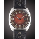 A GENTLEMAN'S STAINLESS STEEL IWC AQUATIMER 30ATM AUTOMATIC DIVERS WRIST WATCH CIRCA 1970s, REF.