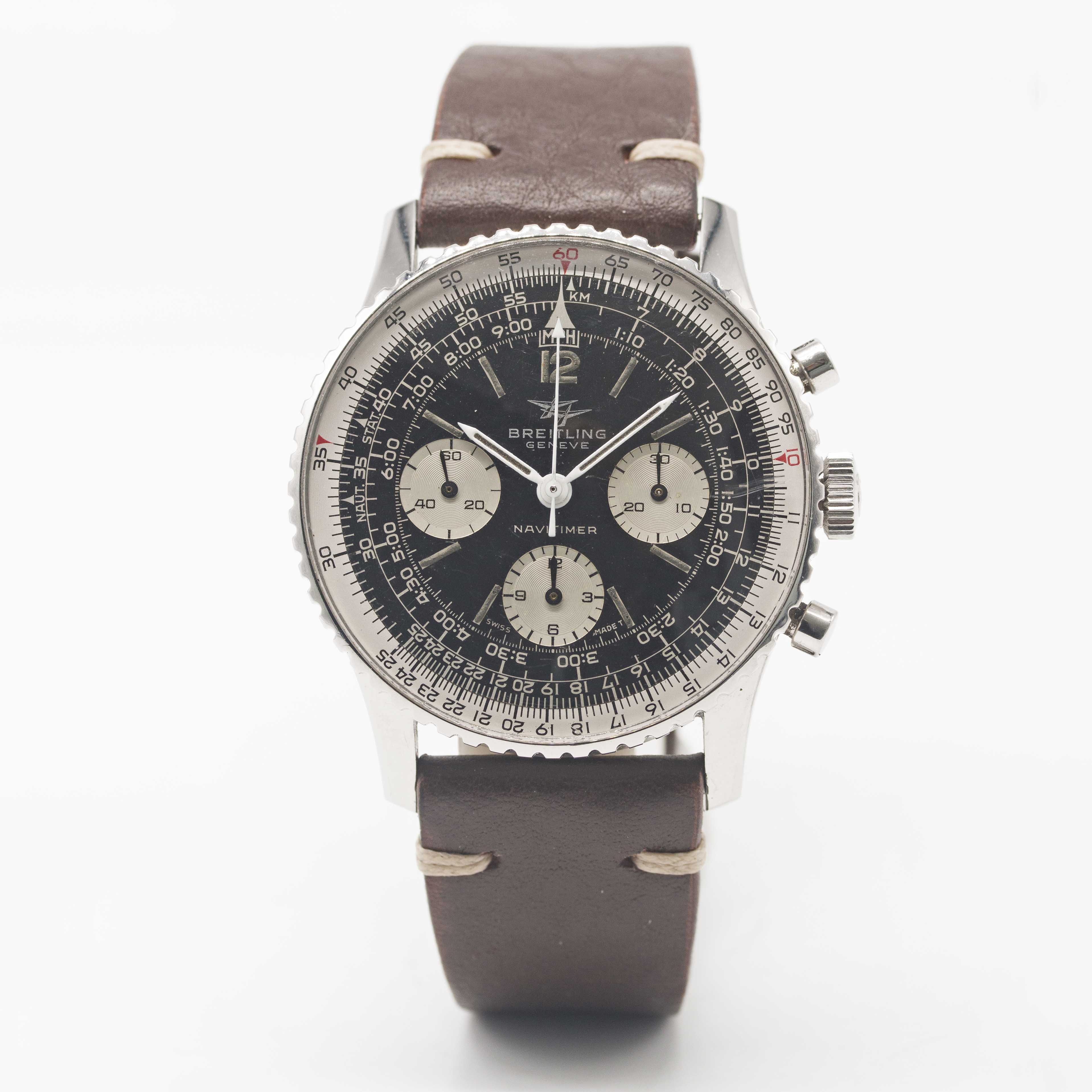 A GENTLEMAN'S STAINLESS STEEL BREITLING NAVITIMER CHRONOGRAPH WRIST WATCH CIRCA 1966, REF. 806 - Image 2 of 9