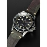 A RARE GENTLEMAN'S STAINLESS STEEL ROLEX TUDOR OYSTER PRINCE "SNOWFLAKE" SUBMARINER WRIST WATCH