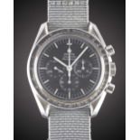 A GENTLEMAN'S STAINLESS STEEL OMEGA SPEEDMASTER PROFESSIONAL CHRONOGRAPH WRIST WATCH CIRCA 1971,