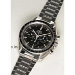 A RARE GENTLEMAN'S STAINLESS STEEL OMEGA SPEEDMASTER PROFESSIONAL "PRE MOON" CHRONOGRAPH BRACELET