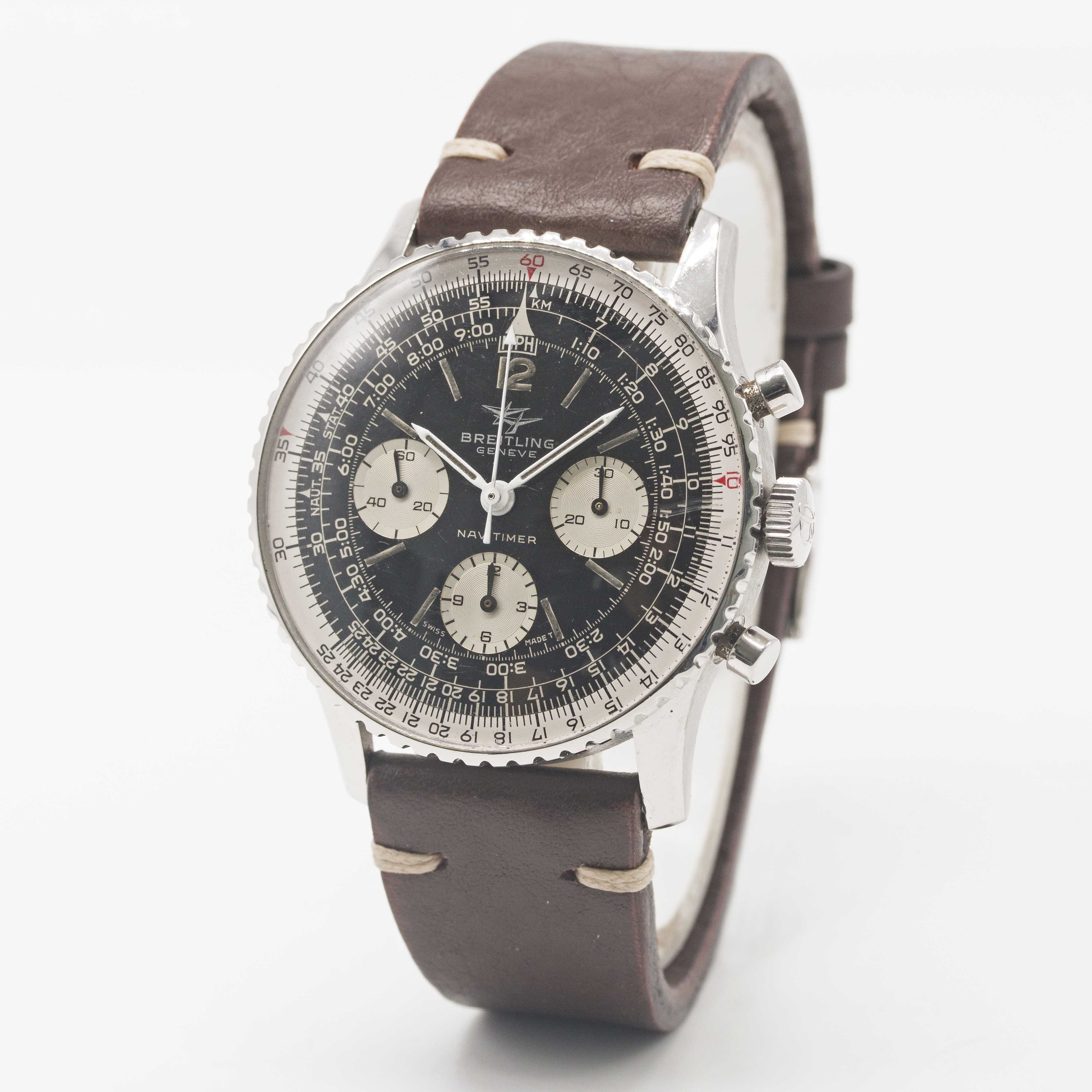 A GENTLEMAN'S STAINLESS STEEL BREITLING NAVITIMER CHRONOGRAPH WRIST WATCH CIRCA 1966, REF. 806 - Image 4 of 9