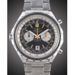 A GENTLEMAN'S STAINLESS STEEL IRAQI MILITARY AIR FORCE BREITLING NAVITIMER AUTOMATIC CHRONOGRAPH