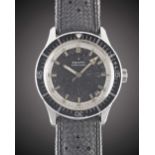 A GENTLEMAN'S STAINLESS STEEL ZENITH "SUB SEA" AUTOMATIC DIVERS WRIST WATCH CIRCA 1969, REF. A3630