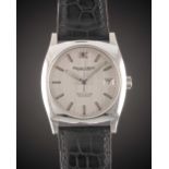 A GENTLEMAN'S STAINLESS STEEL IWC GOLF CLUB AUTOMATIC WRIST WATCH CIRCA 1970, WITH BRUSHED SILVER