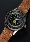 A RARE GENTLEMAN'S STAINLESS STEEL BLANCPAIN FIFTY FATHOMS TECHNISUB "NO RADS" DIVERS WRIST WATCH