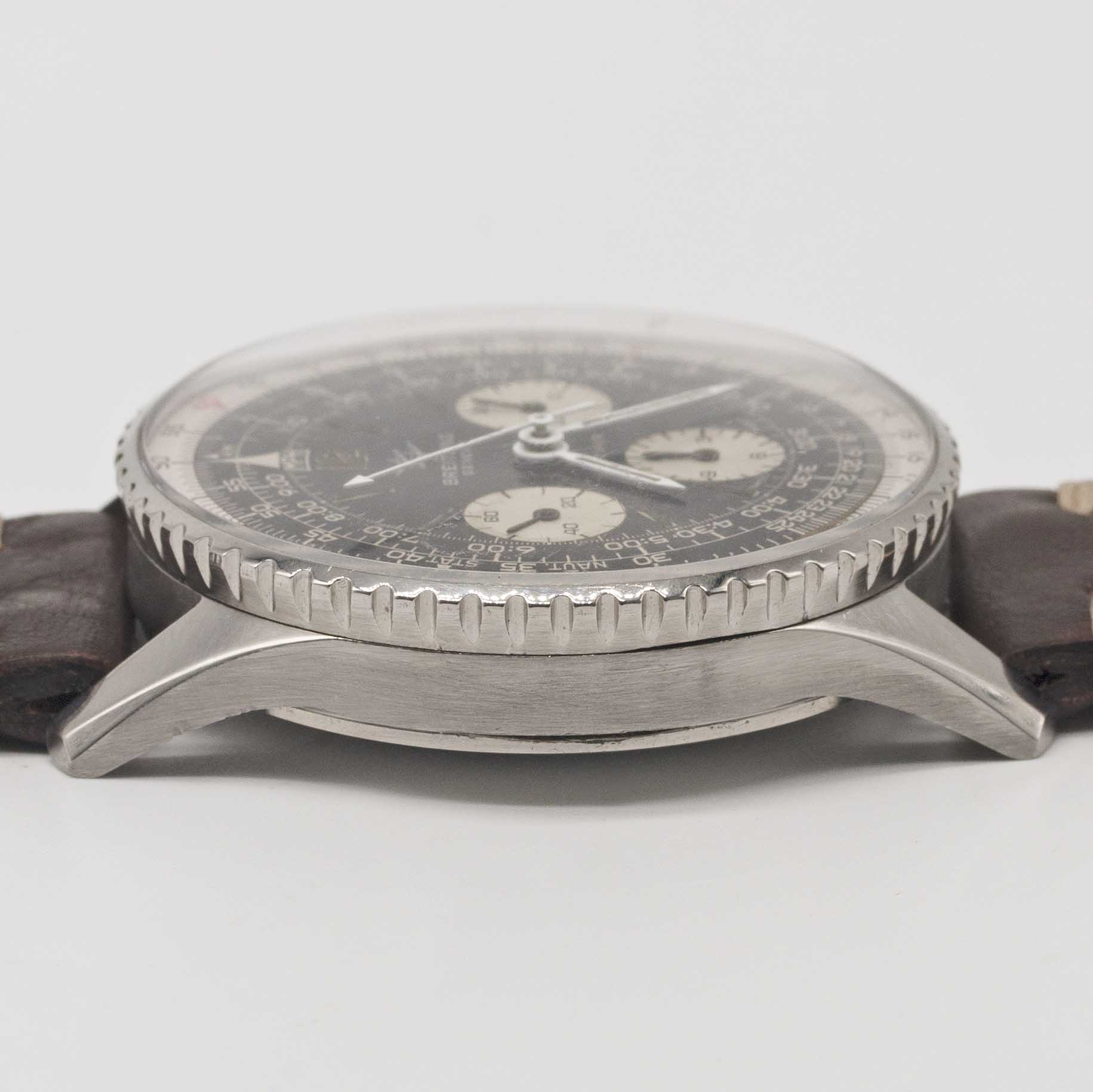 A GENTLEMAN'S STAINLESS STEEL BREITLING NAVITIMER CHRONOGRAPH WRIST WATCH CIRCA 1966, REF. 806 - Image 9 of 9