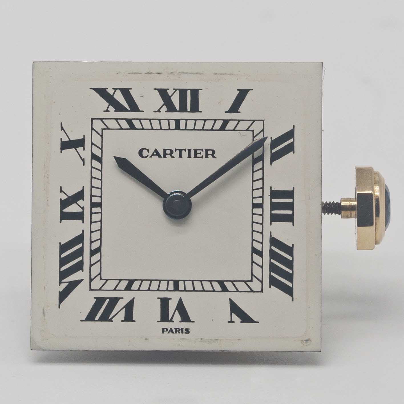 A GENTLEMAN'S SIZE 18K SOLID GOLD CARTIER PARIS TANK NORMALE WRIST WATCH CIRCA 1980s Movement: - Image 9 of 13