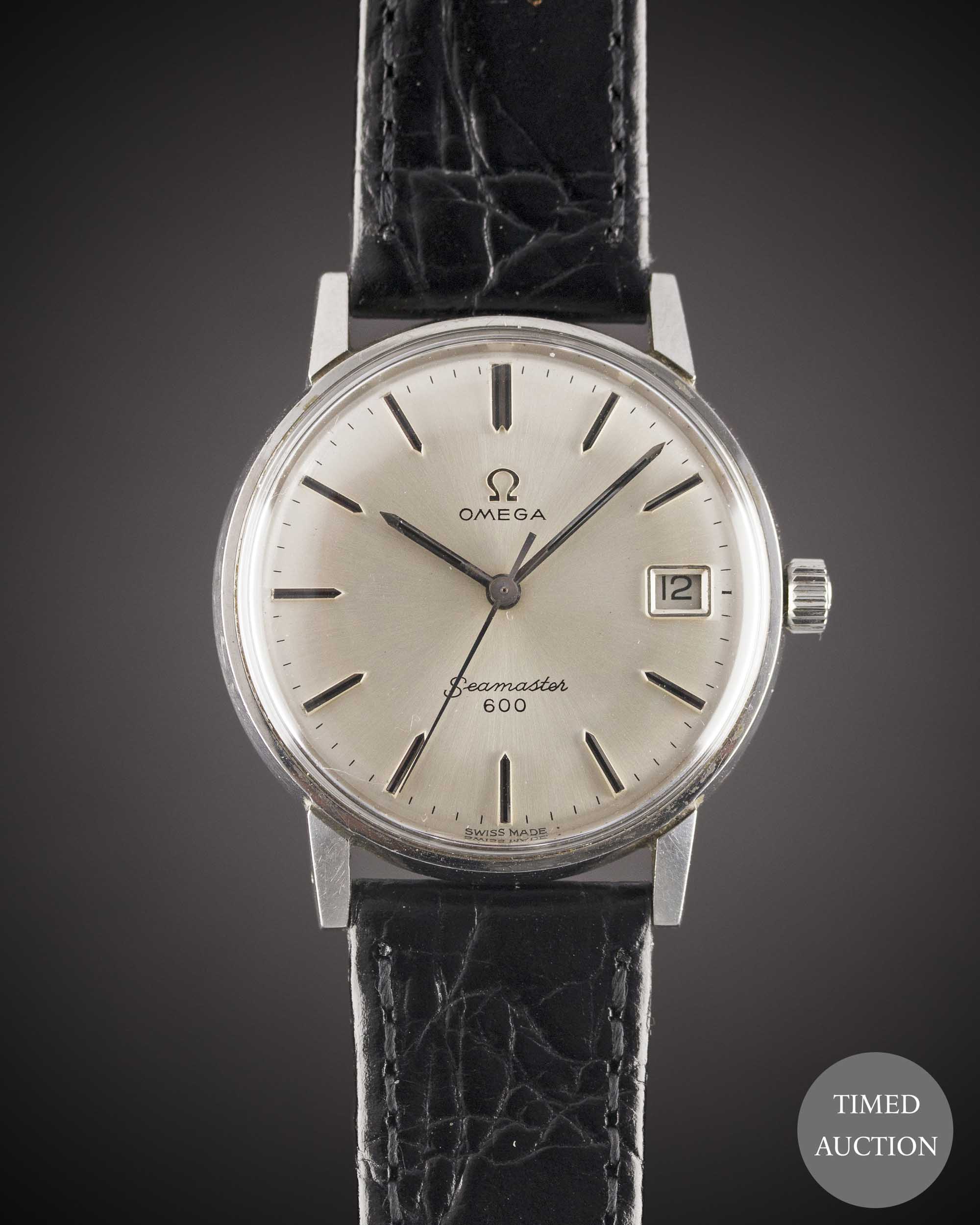 A GENTLEMAN'S STAINLESS STEEL OMEGA SEAMASTER 600 DATE WRIST WATCH CIRCA 1965, REF. 136.011