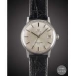 A GENTLEMAN'S STAINLESS STEEL OMEGA SEAMASTER 600 DATE WRIST WATCH CIRCA 1965, REF. 136.011