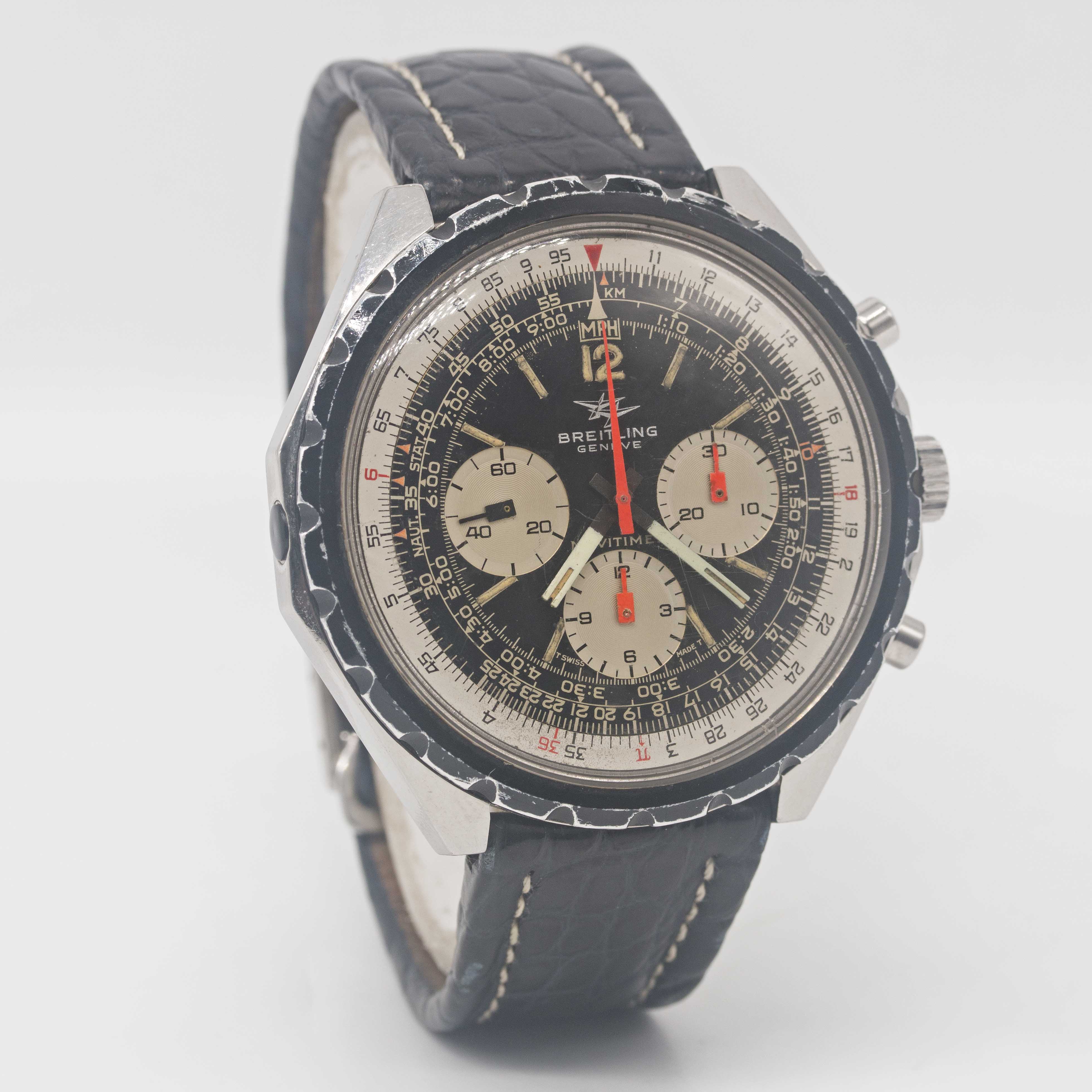 A GENTLEMAN'S STAINLESS STEEL BREITLING NAVITIMER CHRONOGRAPH WRIST WATCH CIRCA 1968, REF. 0816 - Image 4 of 7