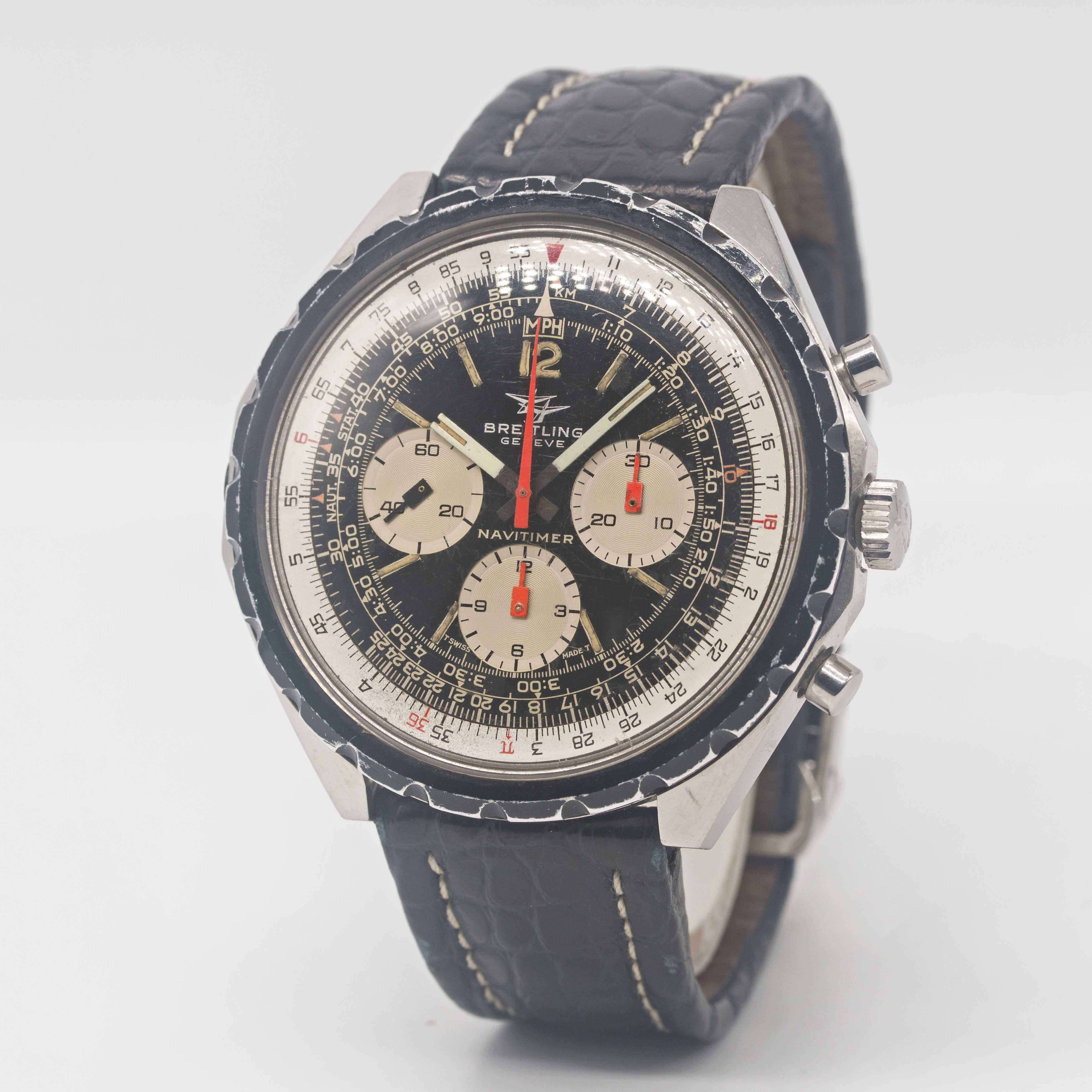 A GENTLEMAN'S STAINLESS STEEL BREITLING NAVITIMER CHRONOGRAPH WRIST WATCH CIRCA 1968, REF. 0816 - Image 3 of 7