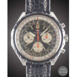 A GENTLEMAN'S STAINLESS STEEL BREITLING NAVITIMER CHRONOGRAPH WRIST WATCH CIRCA 1968, REF. 0816