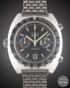 A GENTLEMAN'S STAINLESS STEEL HEUER AUTAVIA AUTOMATIC CHRONOGRAPH BRACELET WATCH CIRCA 1980s, REF.
