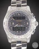 A GENTLEMAN'S STAINLESS STEEL BREITLING AIRWOLF BRACELET WATCH CIRCA 2007, REF. A78363  Movement: