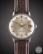 A GENTLEMAN'S STAINLESS STEEL OMEGA SEAMASTER AUTOMATIC DATE WRIST WATCH CIRCA 1964, REF. 166.001