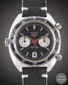 A GENTLEMAN'S STAINLESS STEEL HEUER "VICEROY" AUTAVIA CHRONOGRAPH WRIST WATCH CIRCA 1970s, REF.