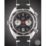 A GENTLEMAN'S STAINLESS STEEL HEUER "VICEROY" AUTAVIA CHRONOGRAPH WRIST WATCH CIRCA 1970s, REF.