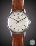A GENTLEMAN'S STAINLESS STEEL OMEGA SEAMASTER AUTOMATIC WRIST WATCH DATED 1966, REF. 165.002 WITH