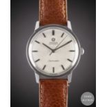 A GENTLEMAN'S STAINLESS STEEL OMEGA SEAMASTER AUTOMATIC WRIST WATCH DATED 1966, REF. 165.002 WITH