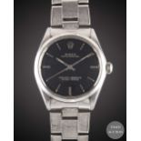 A GENTLEMAN'S STAINLESS STEEL ROLEX OYSTER PERPETUAL BRACELET WATCH CIRCA 1973, REF. 1002 WITH GLOSS