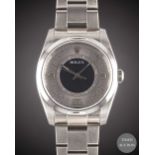 A GENTLEMAN'S SIZE STAINLESS STEEL ROLEX OYSTER PERPETUAL BRACELET WATCH CIRCA 2008, REF. 116000