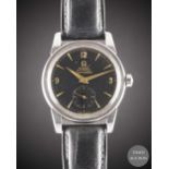 A GENTLEMAN'S STAINLESS STEEL OMEGA SEAMASTER AUTOMATIC WRIST WATCH CIRCA 1954, REF. 2846 / 2848