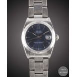 A MID SIZE STAINLESS STEEL ROLEX OYSTER PERPETUAL DATEJUST BRACELET WATCH CIRCA 2001, REF. 78240