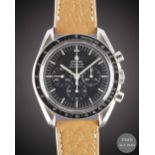 A GENTLEMAN'S STAINLESS STEEL OMEGA SPEEDMASTER PROFESSIONAL CHRONOGRAPH WRIST WATCH DATED 1971,