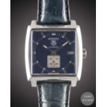 A GENTLEMAN'S STAINLESS STEEL TAG HEUER MONACO AUTOMATIC WRIST WATCH CIRCA 2005, REF. WW2111 WITH