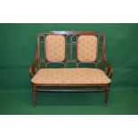 Late 19th century bentwood settee in the manner of Thonet Model 35