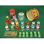 Walt Disney items to comprise: Happynak drum, sweet tin,