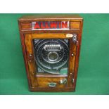 Allwin Penny Game Of Skill slot machine in oak case with large quantity of Old Pennies.