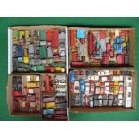 Five boxes containing approx 100 diecast Dinky, Corgi and Lesney models,