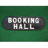 LNER cast iron door plate for Booking Hall,