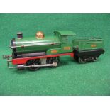 Hornby O gauge, early 1920's Nut & Bolt clockwork 0-4-0 tender locomotive No.