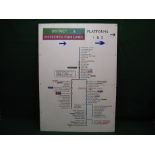 Large London Transport composite line map from Westham featuring District & Metropolitan lines - 47.