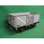 5" gauge all metal model of a four wheel standard 16 ton mineral wagon with working hand brakes and