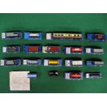 Hornby Dublo, fifteen assorted BR era wagons, brake vans and tankers, all in blue boxes,