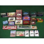 Box of model vehicles from Corgi, Matchbox, Atlas etc,